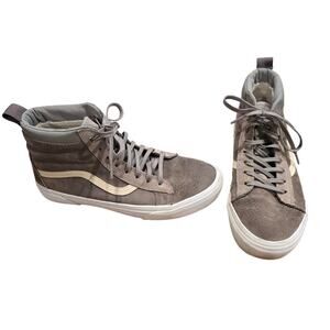 Women's VANS Sk8-Hi MTE Gray Faux Fur Lined High Top Sneakers | Size 9